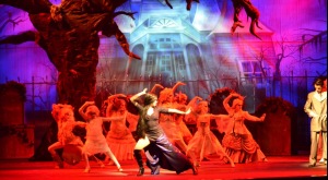 One of the many memorable moments of Broadway Bound's "Addams Family" at Summerlin Library & Performing Arts Center.